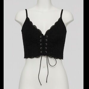 Black lace top